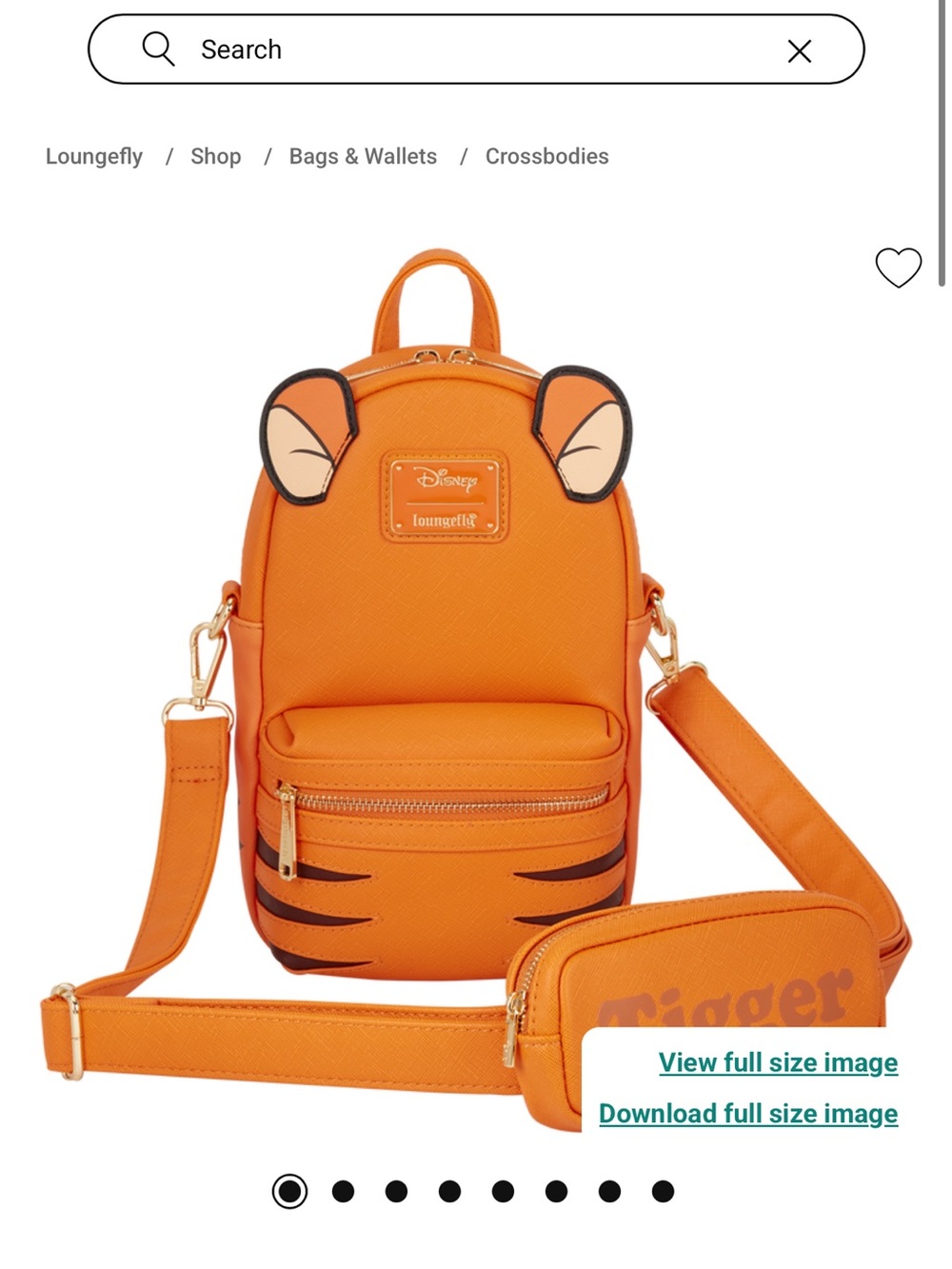 Loungefly Cosplay Sling Crossbody Bag with Coin Bag